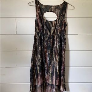 High Low Snake Skin Dress